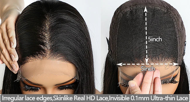 180% Density Bone Straight Wig