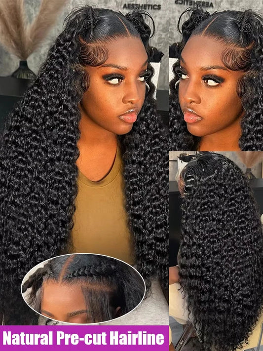 High Density Deep Wave HD Lace Frontal Wig