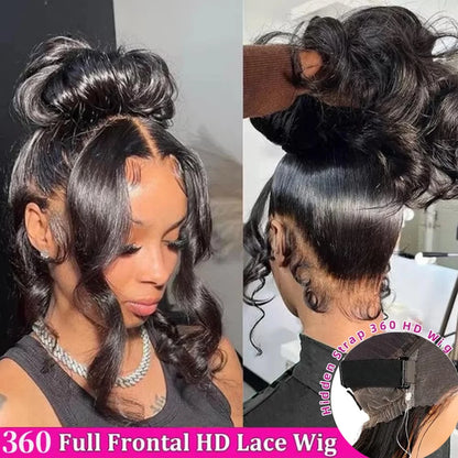 Body Wave 360 Full Lace Front Wig Human Hair 250% Density