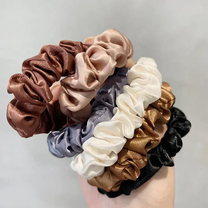 Silk Satin Scrunchies Women