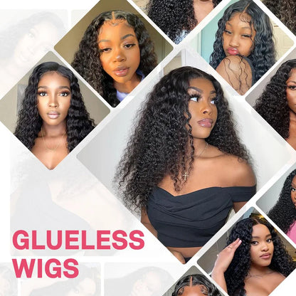 Glueless 6X4 Closure Wig Wear & Go Pre Plucked Bleached Knots Human Hair Wig