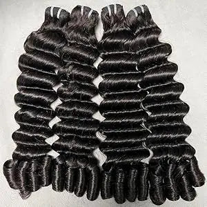 Deep Wave Curly Bundles on a white background