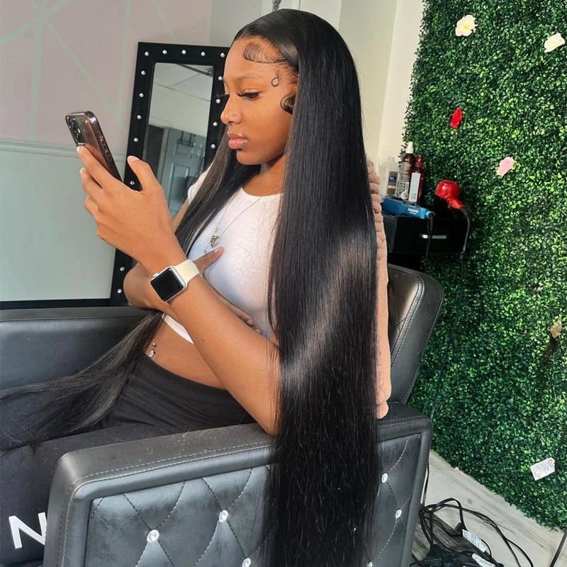 180% Density Bone Straight Wig
